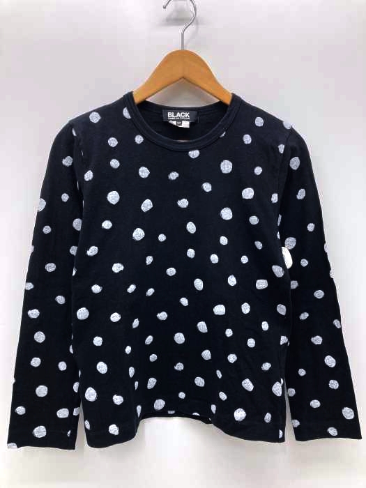 BLACK COMME des GARCONS（ブラックコムデギャルソン） AD2009 手書きドットデザイン長袖カットソー レディース トップス
