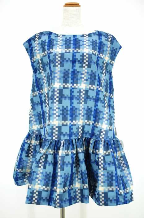 Vivienne Westwood RED LABEL （ヴィヴィアンウエストウッドレッドレーベル） 総柄ノースリーブフリルワンピース レディース ワンピース