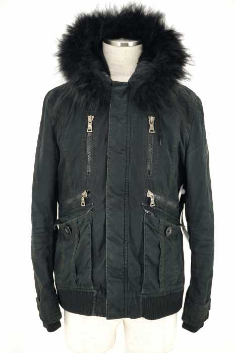 BURBERRY BLACK LABEL (バーバリーブラックレーベル) 中綿フーデットジャケット ハンティングジャケット メンズ アウター