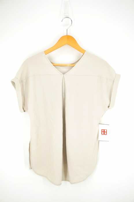 Adam et Rope' (アダムエロペ) Vネックネップカットソー レディース トップス