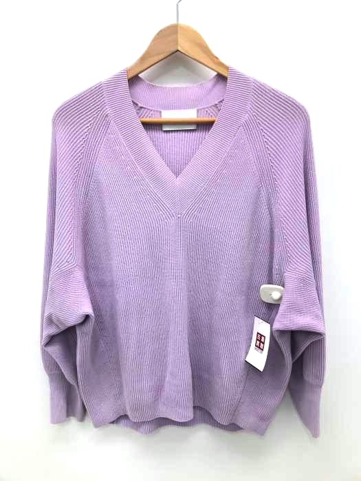 Adam et Rope（アダムエロペ） スプリングVネックニット レディース トップス