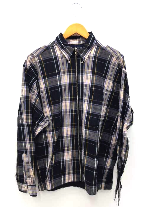 RALPH LAUREN（ラルフローレン） BIG SHIRT シャツ生地リメイクチェックジップブルゾン メンズ アウター