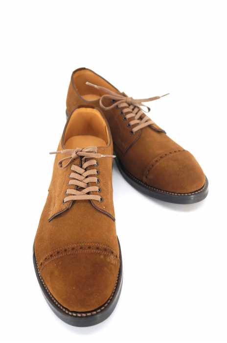 HIROSHI TSUBOUCHI (ヒロシ ツボウチ) スエードストレートチップ シューズ VIBRAMソール メンズ シューズ
