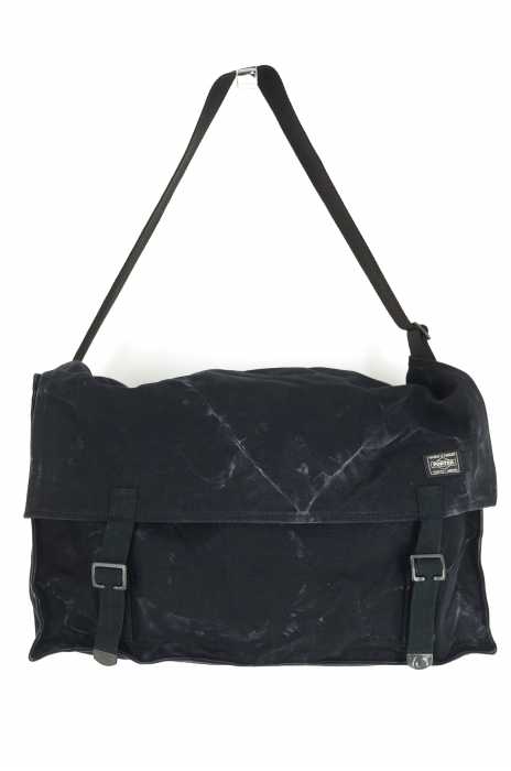 KAPTAIN SUNSHINE×PORTER（キャプテンサンシャイン ポーター） パラフィンキャンバス スクエアショルダーバッグ メンズ バッグ