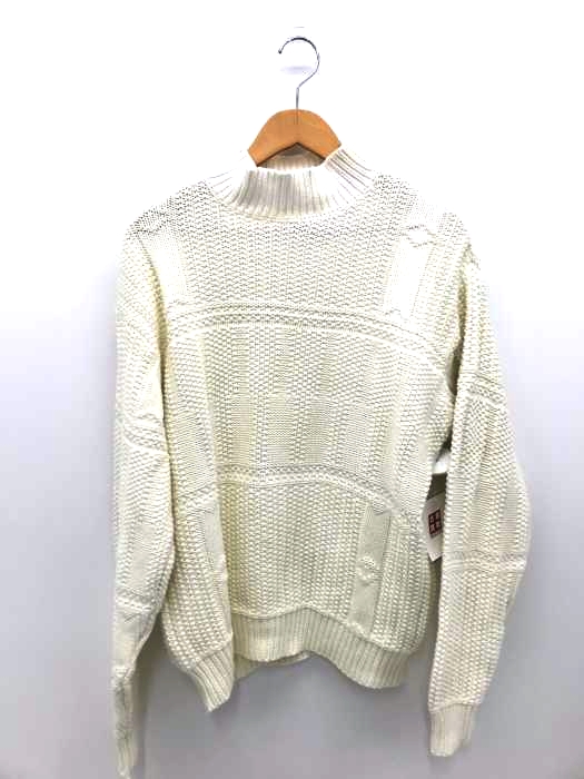 BANANA REPUBLIC(バナナリパブリック) 80s モックネックローゲージコットンニット メンズ トップス
