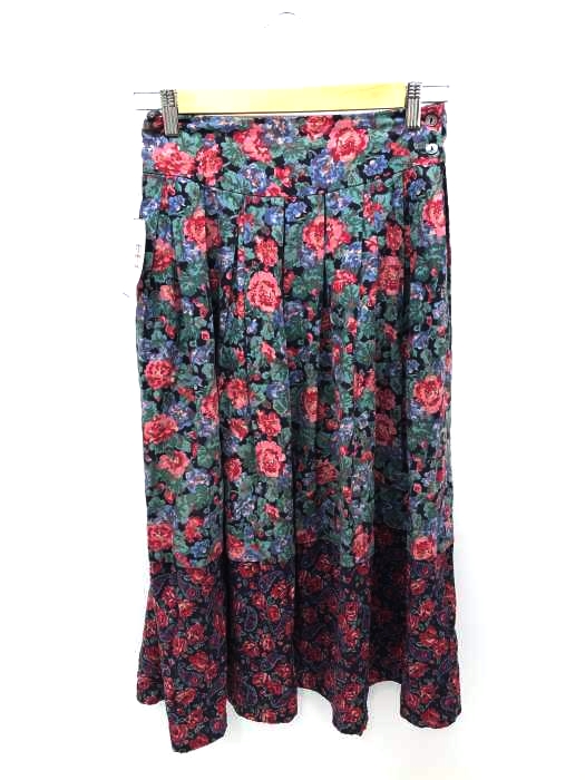 LAURA ASHLEY（ローラアシュレイ） 花柄コットンフレアスカート レディース スカート