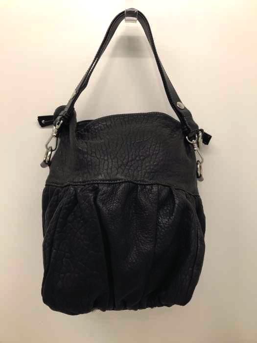 LSL（フメイ） イタリア製 GENUINE LEATHER 本革ショルダーバッグ シボ革 レディース バッグ