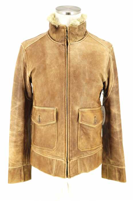 SASQUATCHfabrix. (サスクワァッチファブリックス) 06AW レザーボンバージャケット メンズ アウター