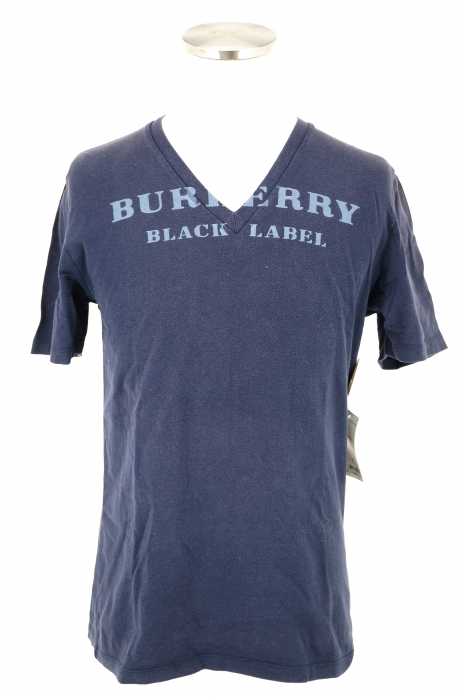 BURBERRY BLACK LABEL （バーバリーブラックレーベル） VネックプリントTシャツ メンズ トップス