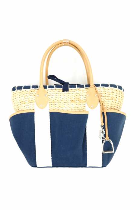 RALPH LAUREN (ラルフローレン) かご × キャンバス バッグ レディース バッグ