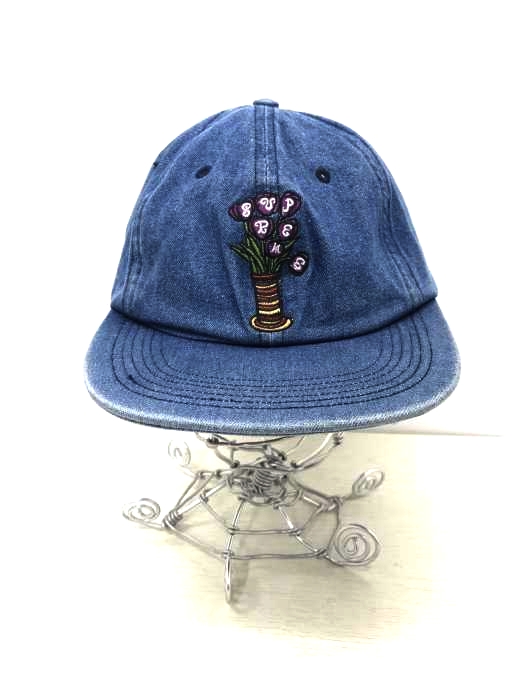 Supreme（シュプリーム） 刺繍デニムキャップ   Flowers 6-Panel 18AW メンズ 帽子