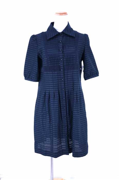 TO BE CHIC （トゥービーシック） ボーダープリーツシャツワンピース レディース ワンピース