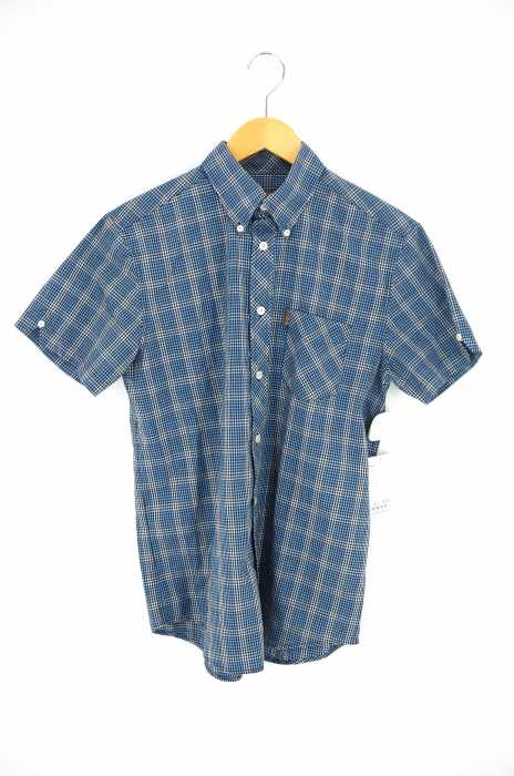 Ben Sherman （ベンシャーマン） チェック柄半袖ボタンダウンシャツ メンズ トップス