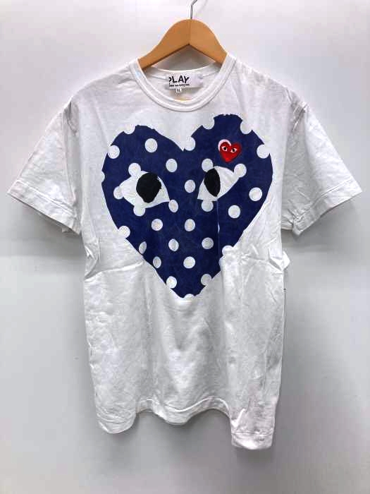 PLAY COMME des GARCONS（プレイコムデギャルソン） ハートワッペン 刺繍 プリントTシャツ メンズ トップス