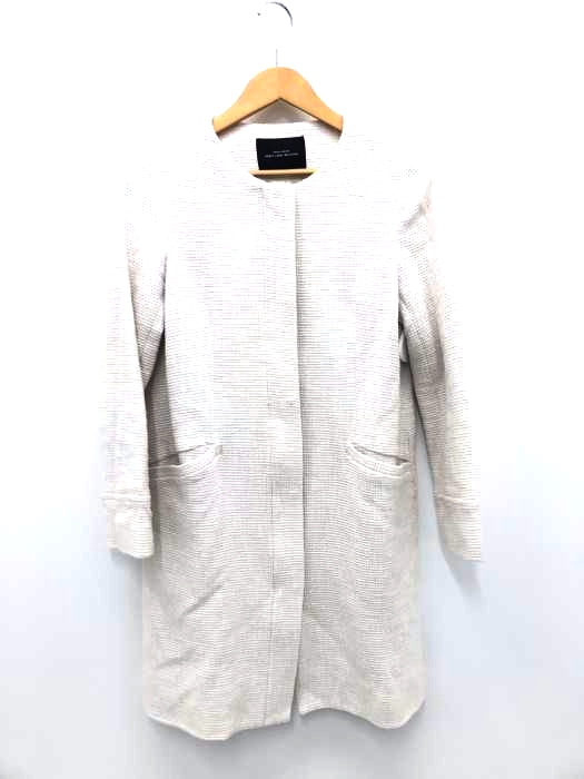 UNITED ARROWS green label relaxing(ユナイテッドアローズグリーンレーベルリラクシング) ニットライク ツイード ノーカラーコート レディース アウター