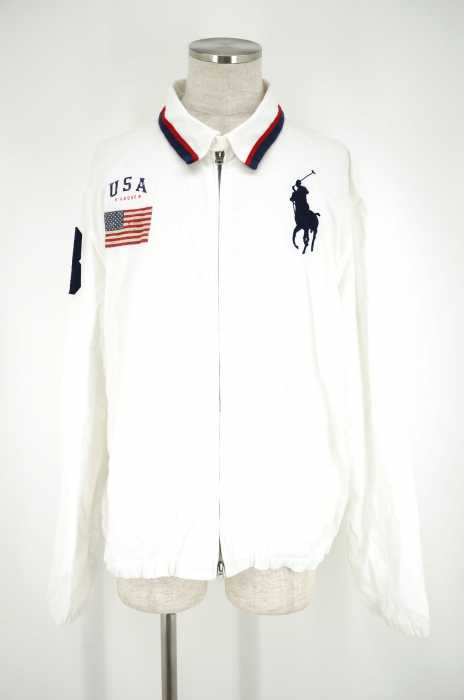 Polo by RALPH LAUREN （ポロバイラルフローレン） ビッグポニー 星条旗プリント スイングトップ ブルゾン メンズ アウター