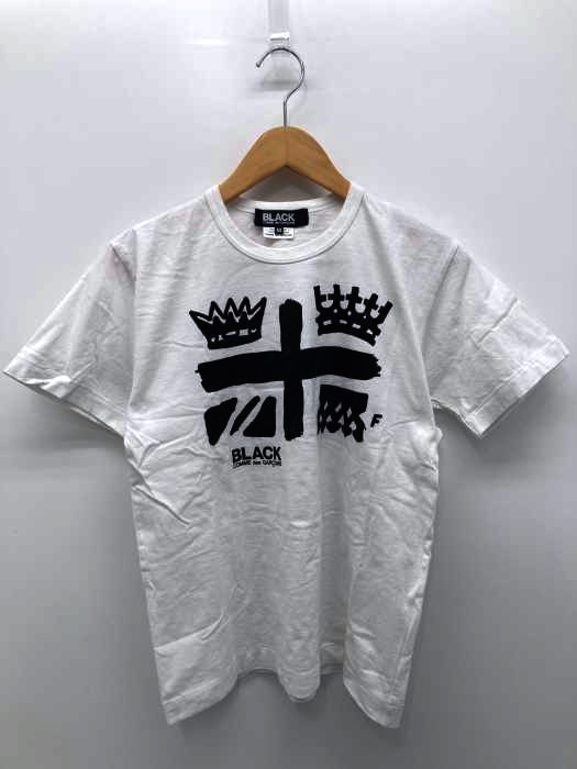 BLACK COMME des GARCONS（ブラックコムデギャルソン） AD2012 ユニオンジャックモチーフプリント半袖Tシャツ レディース トップス