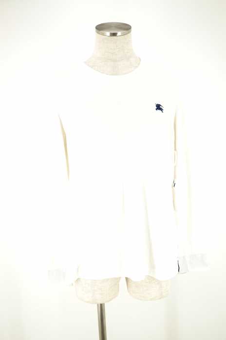 BURBERRY BLACK LABEL （バーバリーブラックレーベル） ワンポイント長袖Tシャツ ロンT メンズ トップス