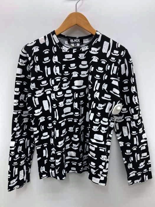 BLACK COMME des GARCONS（ブラックコムデギャルソン） AD2014 コーヒー柄長袖カットソー レディース トップス