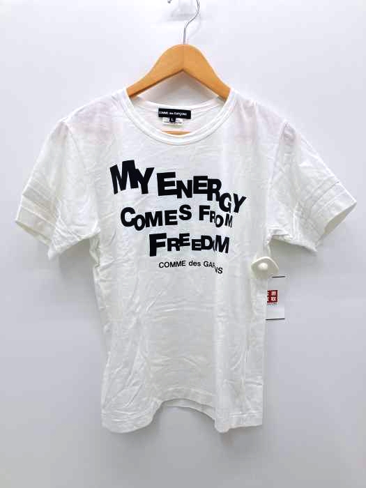 COMME des GARCONS(コムデギャルソン) AD2009 メッセージプリント半袖Tシャツ レディース トップス