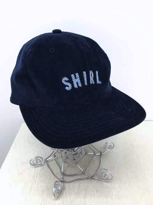 SHIRL（シャール） コーデュロイ刺繍ロゴキャップ メンズ 帽子