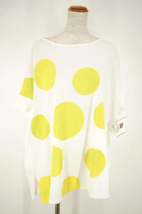 PLAIN PEOPLE (プレインピープル) ドット半袖コットンTシャツ レディース トップス