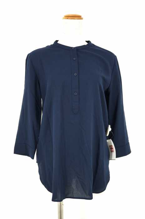 UNIQLO （ユニクロ） ノーカラープルオーバーシャツ レディース トップス
