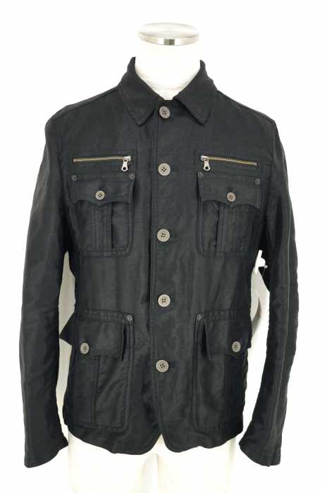 MEN'S MELROSE （メンズメルローズ） リネン混ミリタリージャケット メンズ アウター