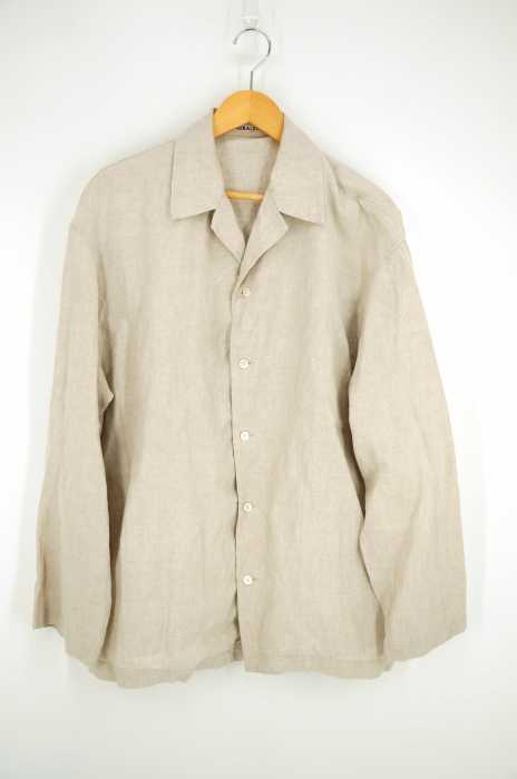 AURALEE (オーラリー) LINENGABARDINEOVERSHIRTS リネンギャバジンオーバーシャツ メンズ トップス