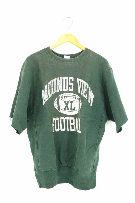 Champion (チャンピオン) 90S 刺繍タグ MOUNDS VIEW FOOTBALL REVERSE WEAVE カレッジプリントスウェット メンズ トップス
