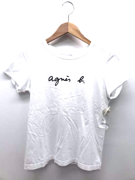 agnes b.(アニエスベー) ロゴプリント半袖Tシャツ レディース トップス