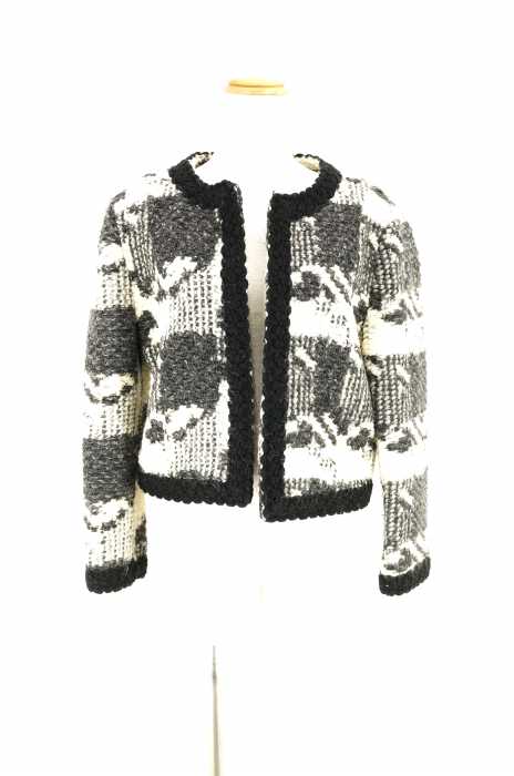 ZARA WOMAN （ザラ ウーマン） ノーカラーニットジャケット レディース アウター