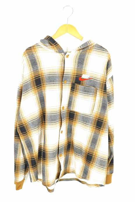 トップス 18Aw supreme nike plaid hooded sweat M Supreme/Nike Plaid Hooded Sweatshirt - UG.SHAFT