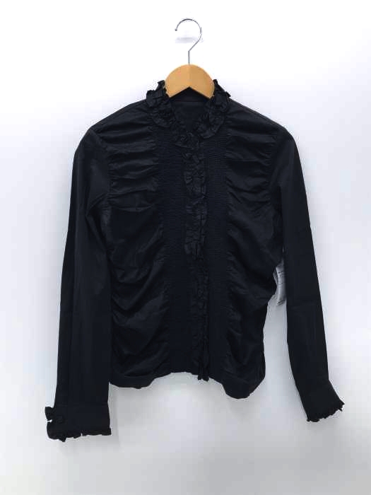 TRUSSARDI（トラサルディ） ストレッチフリルデザインコットンシャツ レディース トップス