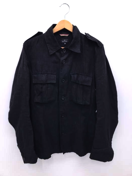 PS Paul Smith（ピーエスポールスミス） リネンミリタリーシャツ メンズ トップス