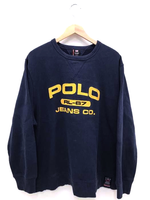 POLO JEANS COMPANY RALPH LAUREN（ポロジーンズカンパニーラルフローレン） ロゴ ワッペン刺繍プルオーバー スウェット メンズ トップス
