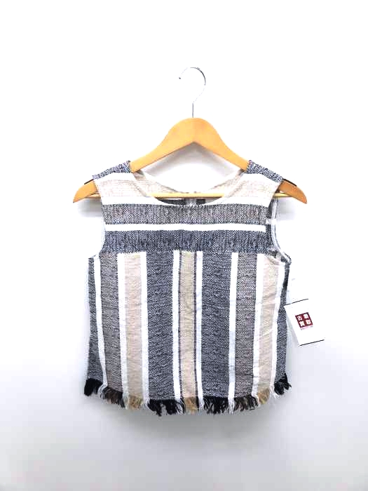 ELENDEEK（エレンディーク） COLOR STRIPE TWEED BLOUSE レディース トップス