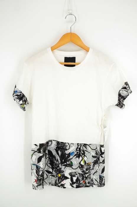 yoshio kubo （ヨシオクボ） 15SS プリント切替Tシャツ メンズ トップス