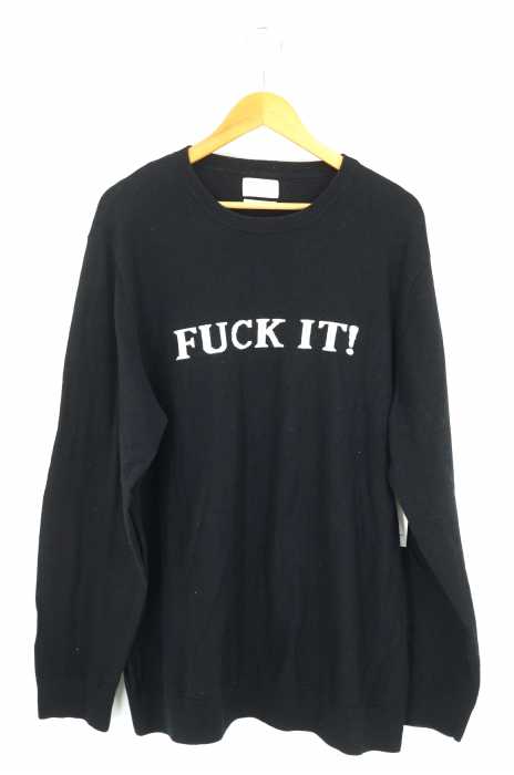 HUF (ハフ) FUCK IT クルーネックニット メンズ トップス