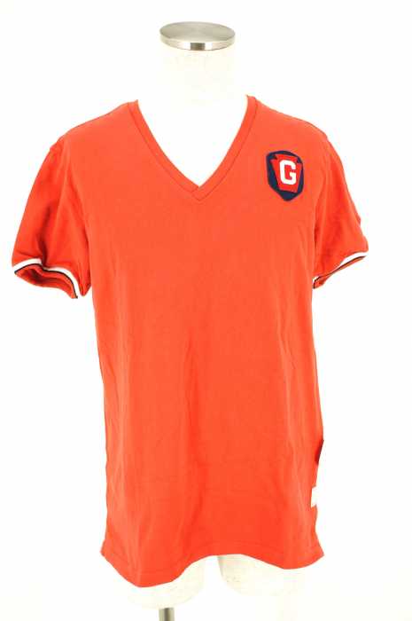 G-STAR RAW （ジースターロー） Vネック刺繍Tシャツ メンズ トップス