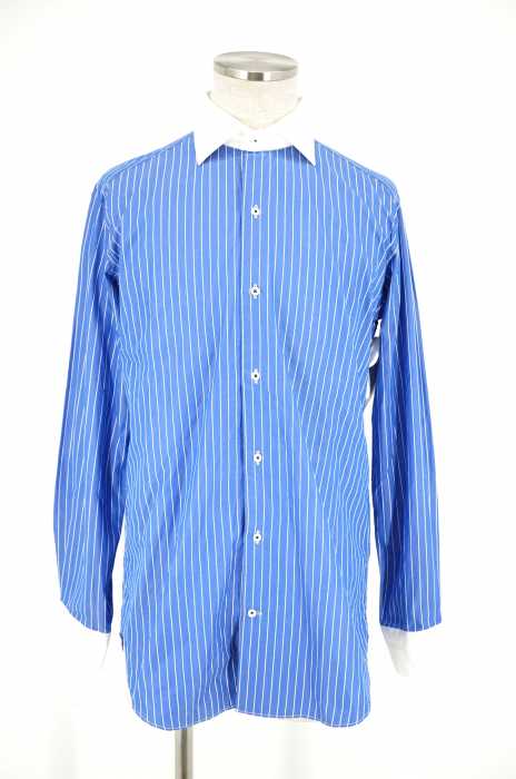 ABAHOUSE （アバハウス） ストライプ柄クレリックシャツ メンズ トップス