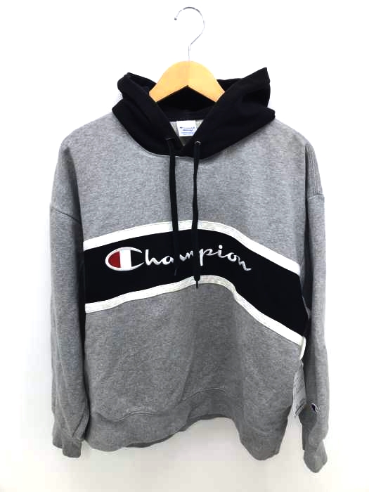 Champion（チャンピオン） ロゴ刺繍プルオーバーパーカー メンズ トップス