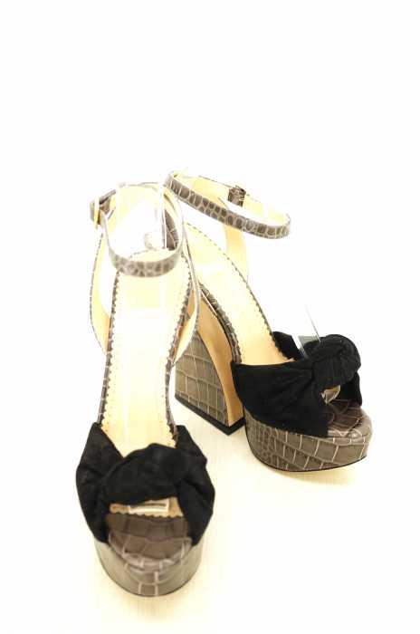 CHARLOTTE OLYMPIA （シャーロット オリンピア） 型押し ストラップ ヒール サンダル レディース シューズ