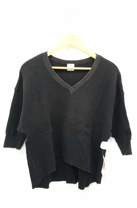 6 BEAUTY & YOUTH UNITED ARROWS(ロクビューティーアンドユースユナイテッドアローズ) ワッフルVネックカットソー レディース トップス