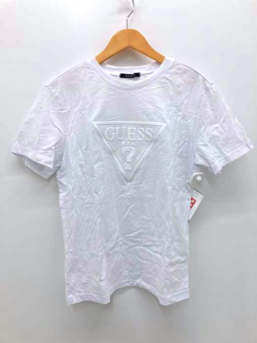 GUESS(ゲス) RUBBER TRIANGLE LOGO TEE メンズ トップス
