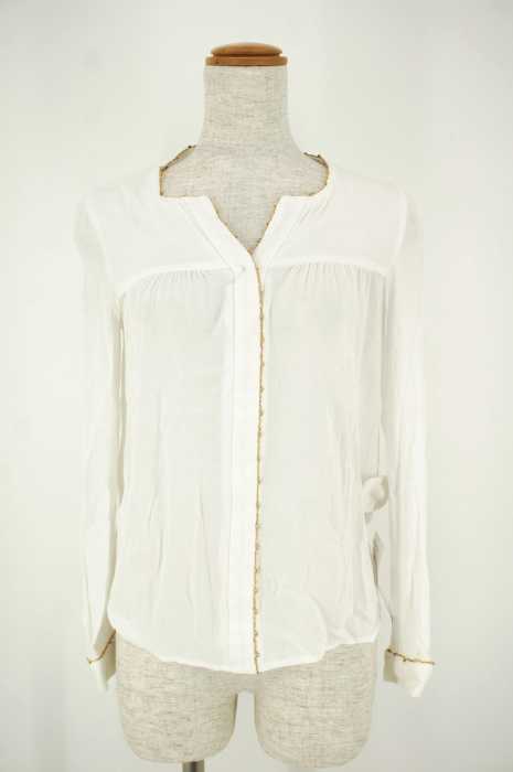 ZARA BASIC （ザラベーシック） シフォン比翼ブラウス レディース トップス