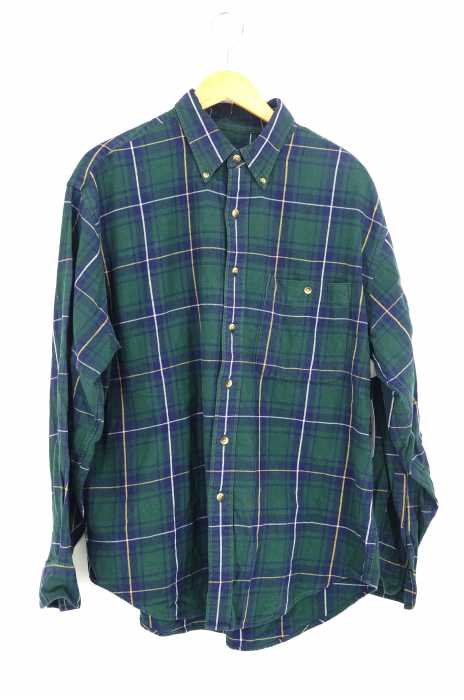 LAND'S END(ランズエンド) チェックネルシャツ メンズ トップス