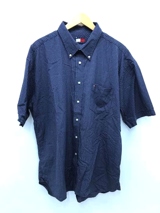 TOMMY HILFIGER（トミーヒルフィガー） チェック柄半袖ボタンダウンシャツ メンズ トップス
