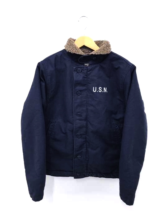 USED古着（ユーズドフルギ） WAIPER社製 U.S.NAVY復刻 N-1 裏ボア デッキジャケット メンズ アウター