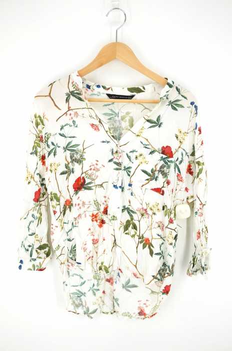 ZARA WOMAN(ザラ ウーマン) 花柄シャツ レディース トップス